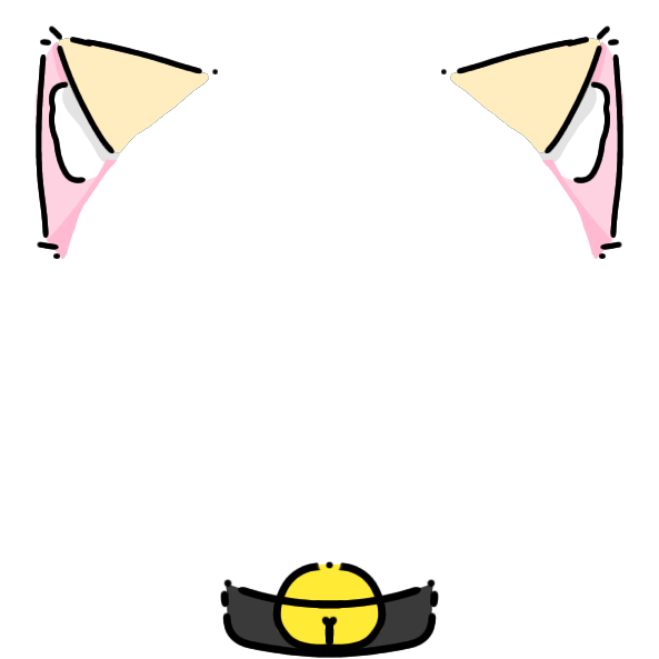 black collar light yellow cat ears Decoration